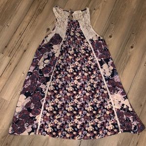 Lace Floral Shift Dress